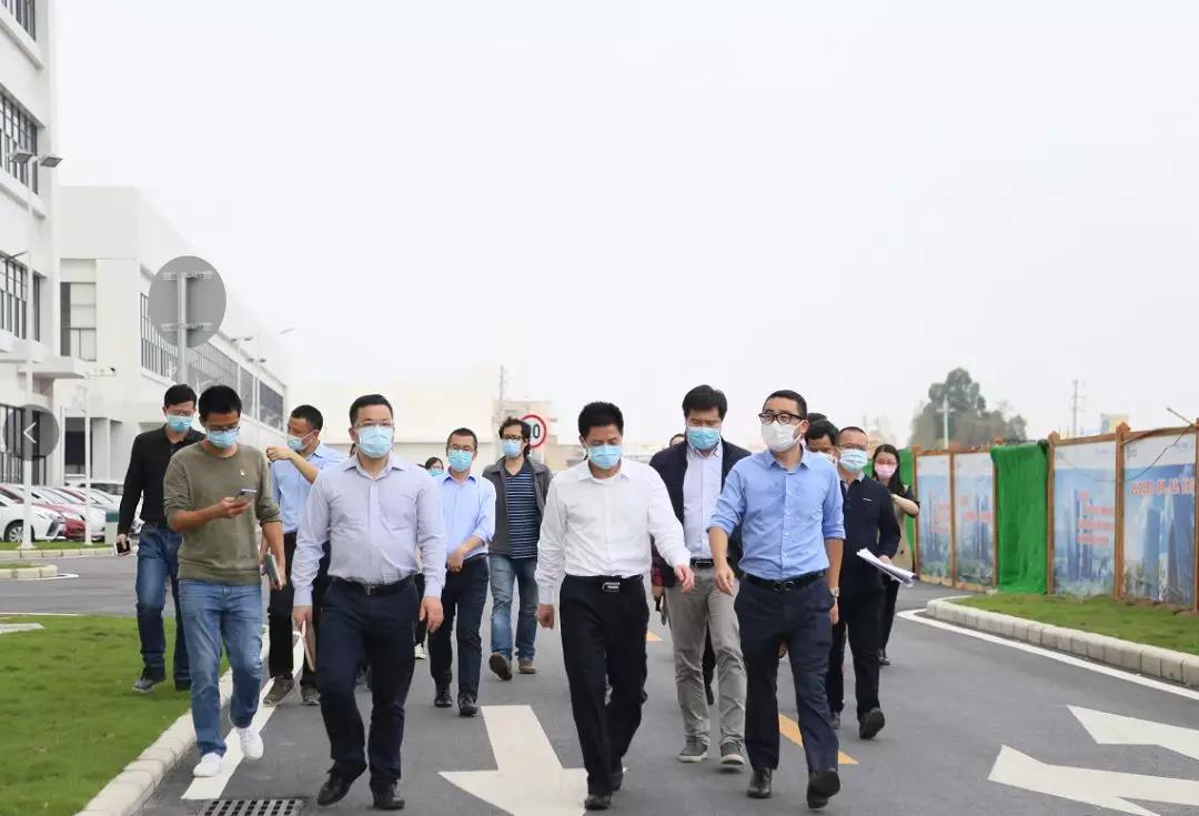顺德区委副书记、区长彭聪恩一行调研好博环境顺德环保科技产业园